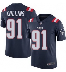 Nike Patriots #91 Jamie Collins Navy Blue Mens Stitched NFL Limited Rush Jersey