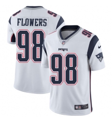 Nike Patriots #98 Trey Flowers White Mens Stitched NFL Vapor Untouchable Limited Jersey