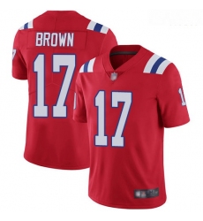 Patriots 17 Antonio Brown Red Alternate Men Stitched Football Vapor Untouchable Limited Jersey
