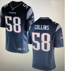 Patriots 58 Jamie Collins Navy Vapor limited Jersey