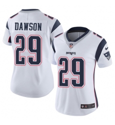 Nike Patriots #29 Duke Dawson White Womens Stitched NFL Vapor Untouchable Limited Jersey