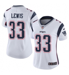 Nike Patriots #33 Dion Lewis White Womens Stitched NFL Vapor Untouchable Limited Jersey