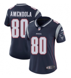Nike Patriots #80 Danny Amendola Navy Blue Team Color Womens Stitched NFL Vapor Untouchable Limited Jersey