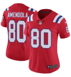 Nike Patriots #80 Danny Amendola Red Alternate Womens Stitched NFL Vapor Untouchable Limited Jersey