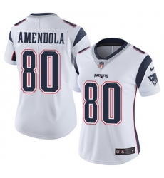 Nike Patriots #80 Danny Amendola White Womens Stitched NFL Vapor Untouchable Limited Jersey