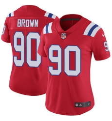 Nike Patriots #90 Malcom Brown Red Alternate Womens Stitched NFL Vapor Untouchable Limited Jersey