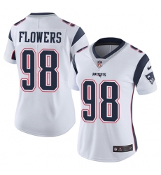 Nike Patriots #98 Trey Flowers White Womens Stitched NFL Vapor Untouchable Limited Jersey