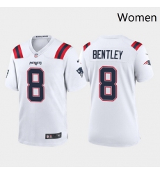 Women New England Patriots 8 Ja 27Whaun Bentley White 2021 Limited Jersey