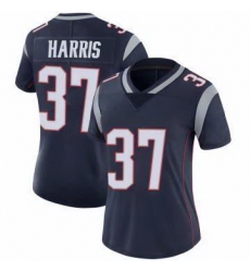Women New England Patriots Damien Harris #37 Blue Vapor Limited Jersey