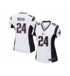 Women's Nike New England Patriots #24 Darrelle Revis White Stitched NFL Jersey