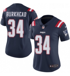 Womens Nike New England Patriots 34 Rex Burkhead Limited Navy Blue Rush Vapor Untouchable NFL Jersey