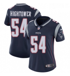 Womens Nike New England Patriots 54 Donta Hightower Navy Blue Team Color Vapor Untouchable Limited Player NFL Jersey