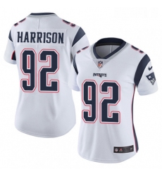 Womens Nike New England Patriots 92 James Harrison White Vapor Untouchable Limited Player NFL Jersey