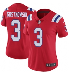 Womens Nike Patriots #3 Stephen Gostkowski Red Alternate  Stitched NFL Vapor Untouchable Limited Jersey