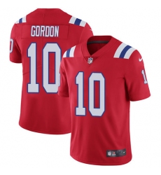 Nike Patriots #10 Josh Gordon Red Alternate Youth Stitched NFL Vapor Untouchable Limited Jersey