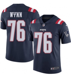 Nike Patriots #76 Isaiah Wynn Navy Blue Youth Stitched NFL Limited Rush Jersey