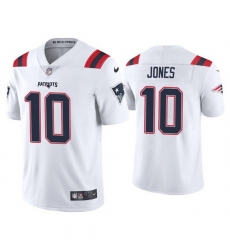 Youth New England Patriots 10 Mac Jones 2021 White Vapor Untouchable Limited Stitched Jersey 