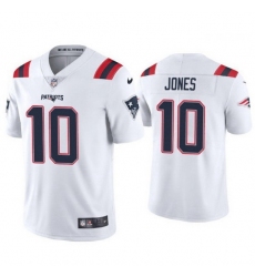 Youth New England Patriots 10 Mac Jones White 2021 Draft Jersey