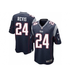 Youth New England Patriots #24 Darrelle Revis Navy Blue Stitched NFL Jersey