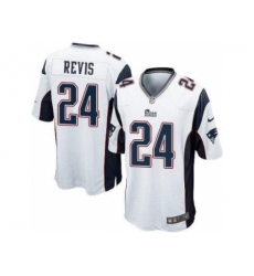 Youth New England Patriots #24 Darrelle Revis White Stitched NFL Jersey