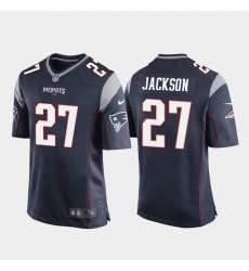 Youth New England Patriots #27 J.C. Jackson Game Jersey Navy