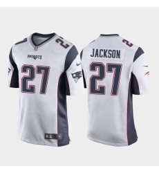 Youth New England Patriots #27 J.C. Jackson Game Jersey White