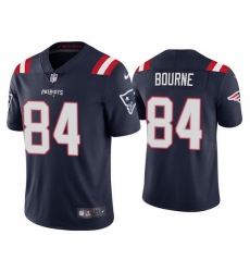Youth New England Patriots 84 Kendrick Bourne 2021 Navy Vapor Untouchable Limited Stitched Jersey 