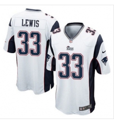 Youth New Patriots #33 Dion Lewis White Stitched NFL Elite Jersey