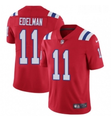Youth Nike New England Patriots 11 Julian Edelman Red Alternate Vapor Untouchable Limited Player NFL Jersey