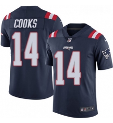 Youth Nike New England Patriots 14 Brandin Cooks Limited Navy Blue Rush Vapor Untouchable NFL Jersey