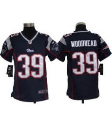Youth Nike New England Patriots #39 Danny Woodhead Blue Jerseys