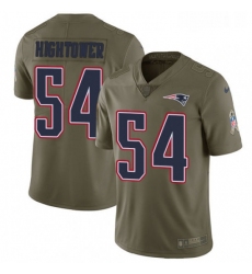 Youth Nike New England Patriots 54 Donta Hightower Limited Olive 2017 Salute to Service NFL Jersey