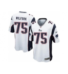 Youth Nike New England Patriots #75 Vince Wilfork White Stitched NFL Jersey