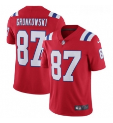 Youth Nike New England Patriots 87 Rob Gronkowski Red Alternate Vapor Untouchable Limited Player NFL Jersey