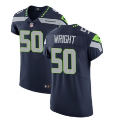 Men Nike Seahawks #50 K J Wright Steel Blue Team Color Stitched NFL Vapor Untouchable Elite Jersey