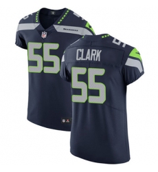 Men Nike Seahawks #55 Frank Clark Steel Blue Team Color Stitched NFL Vapor Untouchable Elite Jersey