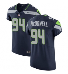 Men Nike Seahawks #94 Malik McDowell Steel Blue Team Color Stitched NFL Vapor Untouchable Elite Jersey