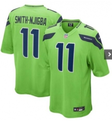 Men Seattle Seahawks 11 Jaxon Smith Njigba Green  Vapor Limited Stitched Football Jersey