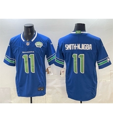Men Seattle Seahawks 11 Jaxon Smith Njigba Royal F U S E 2025 NFC West Champions Patch Limited Stitched Football Jersey Men Seattle Seahawks 11 Jaxon Smith Njigba Royal F U S E 2025 NFC West Champions Patch Limited Stitched Football Jersey