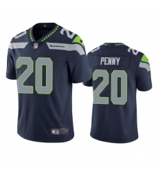 Men Seattle Seahawks 20 Rashaad Penny Navy Vapor Untouchable Limited Stitched Jersey