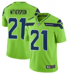 Men Seattle Seahawks 21 Devon Witherspoon Green Vapor Untouchable Limited Stitched Football Jersey