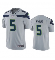 Men Seattle Seahawks 5 Jason Myers Grey Vapor Untouchable Limited Stitched Jersey