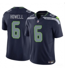 Men Seattle Seahawks 6 Sam Howell Navy 2023 F U S E  Vapor Limited Stitched Football Jersey