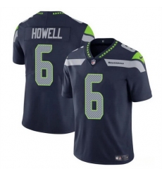 Men Seattle Seahawks 6 Sam Howell Navy Vapor Limited Stitched Football Jersey