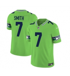 Men Seattle Seahawks 7 Geno Smith 2023 F U S E  Green Limited Stitched Football Jersey