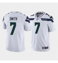 Men Seattle Seahawks 7 Geno Smith White Vapor Untouchable Limited Stitched Jersey