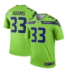 Men Seattle Seahawks Jamal Adams #33 Green Vapor Limited Football Jersey
