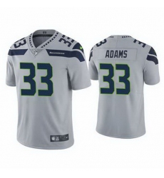 Men Seattle Seahawks Jamal Adams #33 Grey Vapor Limited NFL Jersey