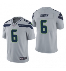 Men Seattle Seahawks Quandre Diggs #6 Grey Vapor Limited NFL Jersey