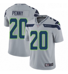 Mens Nike Seattle Seahawks 20 Rashaad Penny Grey Alternate Vapor Untouchable Limited Player NFL Jersey
